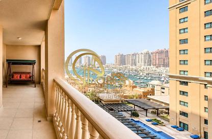 Apartment - 1 Bedroom - 2 Bathrooms for rent in East Porto Drive - Porto Arabia - The Pearl Island - Doha