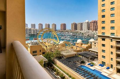 Apartment - 1 Bedroom - 2 Bathrooms for rent in East Porto Drive - Porto Arabia - The Pearl Island - Doha