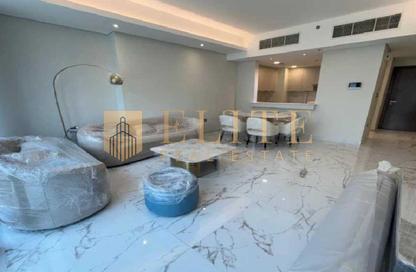 Apartment - 1 - 2 for rent in Lusail Marina Heights - Marina District - Lusail
