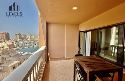 Apartment - 1 Bedroom - 2 Bathrooms for rent in East Porto Drive - Porto Arabia - The Pearl Island - Doha Apartment - 1 Bedroom - 2 Bathrooms for rent in East Porto Drive - Porto Arabia - The Pearl Island - Doha