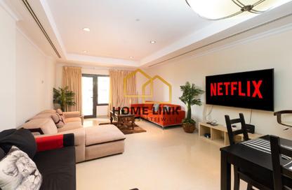 Apartment - 1 Bedroom - 2 Bathrooms for rent in East Porto Drive - Porto Arabia - The Pearl Island - Doha