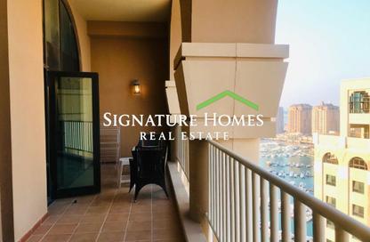 Apartment - 1 Bedroom - 2 Bathrooms for rent in East Porto Drive - Porto Arabia - The Pearl Island - Doha