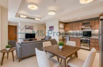 Apartment - 1 Bedroom - 2 Bathrooms for rent in Lusail Marina Heights - Marina District - Lusail Apartment - 1 Bedroom - 2 Bathrooms for rent in Lusail Marina Heights - Marina District - Lusail