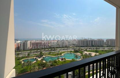 Apartment - Studio - 1 Bathroom for rent in Viva West - Viva Bahriyah - The Pearl Island - Doha