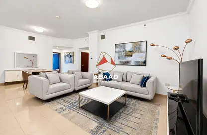 Apartment - 1 Bedroom - 2 Bathrooms for rent in Al Mirqab Tower - West Bay - West Bay - Doha