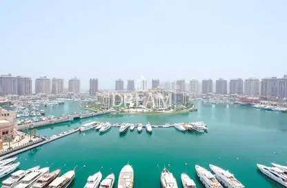 Apartment - 1 Bedroom - 2 Bathrooms for rent in East Porto Drive - Porto Arabia - The Pearl Island - Doha