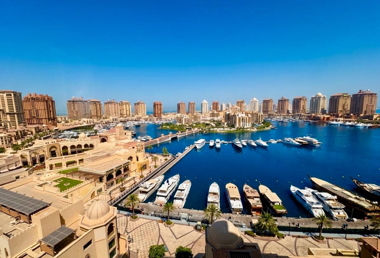 2BR Sea View | Porto Arabia | The Pearl | 130 SQM