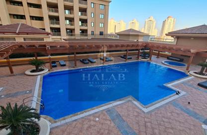 Apartment - 1 Bedroom - 2 Bathrooms for rent in East Porto Drive - Porto Arabia - The Pearl Island - Doha