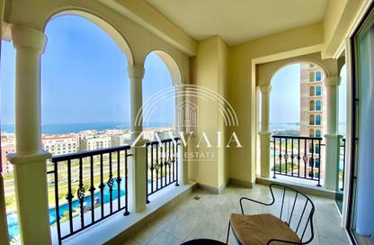 Apartment - 1 Bedroom - 2 Bathrooms for rent in Viva West - Viva Bahriyah - The Pearl Island - Doha