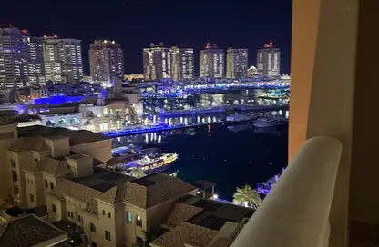 شقة - غرفة نوم - 2 حمامات للايجار في طريق بورتو الشرقي - بورتو أرابيا - جزيرة اللؤلؤة - الدوحة