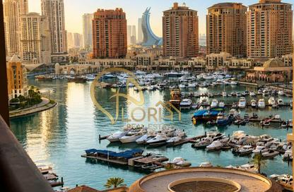Apartment - 1 Bedroom - 2 Bathrooms for rent in East Porto Drive - Porto Arabia - The Pearl Island - Doha Apartment - 1 Bedroom - 2 Bathrooms for rent in East Porto Drive - Porto Arabia - The Pearl Island - Doha