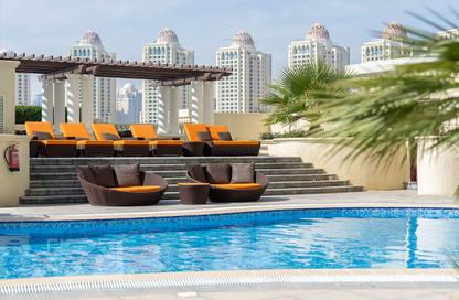 Apartment - 1 Bedroom - 2 Bathrooms for rent in Tower 19 - Viva Bahriyah - The Pearl Island - Doha