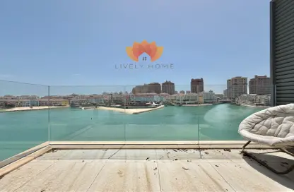 شقة - غرفة نوم - 2 حمامات للايجار في كريستال ريزيدنس - جزيرة جيوان - جزيرة اللؤلؤة - الدوحة