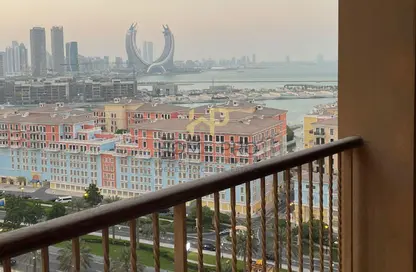 شقة - غرفة نوم - 2 حمامات للايجار في طريق بورتو الغربي - بورتو أرابيا - جزيرة اللؤلؤة - الدوحة