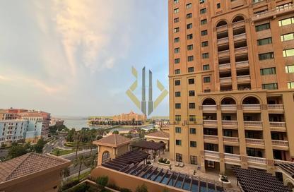 Apartment - Studio - 1 for rent in Tower 13 - Porto Arabia - The Pearl Island - Doha