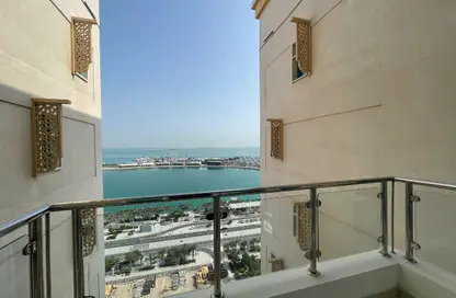 Apartment - 2 Bedrooms - 3 Bathrooms for rent in Lusail Marina Heights - Marina District - Lusail