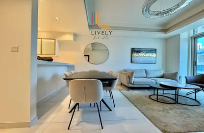 شقة - غرفة نوم - 2 حمامات للايجار في كريستال ريزيدنس - جزيرة جيوان - جزيرة اللؤلؤة - الدوحة