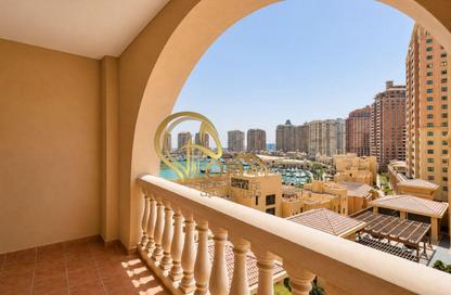 Apartment - 2 Bedrooms - 3 Bathrooms for rent in East Porto Drive - Porto Arabia - The Pearl Island - Doha