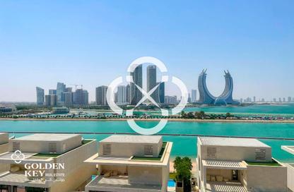 شقة - غرفة نوم - 2 حمامات للايجار في كريستال ريزيدنس - جزيرة جيوان - جزيرة اللؤلؤة - الدوحة