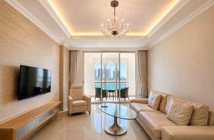 Apartment - 1 Bedroom - 1 Bathroom for rent in Bilal Pearl Suites - Viva Bahriyah - The Pearl Island - Doha