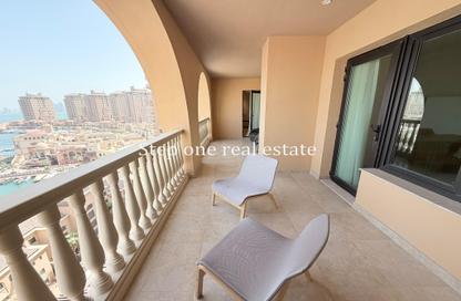 Apartment - 2 Bedrooms - 3 Bathrooms for rent in Porto Arabia Townhouses - Porto Arabia - The Pearl Island - Doha