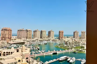 Apartment - 1 Bedroom - 2 Bathrooms for rent in East Porto Drive - Porto Arabia - The Pearl Island - Doha