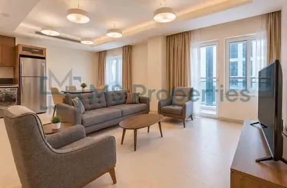 Apartment - 1 Bedroom - 2 Bathrooms for rent in Lusail Marina Heights - Marina District - Lusail Apartment - 1 Bedroom - 2 Bathrooms for rent in Lusail Marina Heights - Marina District - Lusail