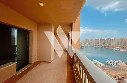 Apartment - 1 Bedroom - 2 Bathrooms for rent in East Porto Drive - Porto Arabia - The Pearl Island - Doha