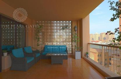 Apartment - 2 Bedrooms - 3 Bathrooms for sale in East Porto Drive - Porto Arabia - The Pearl Island - Doha