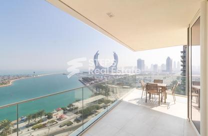 Apartment - 2 Bedrooms - 3 Bathrooms for rent in Lusail Residence - Marina District - Lusail