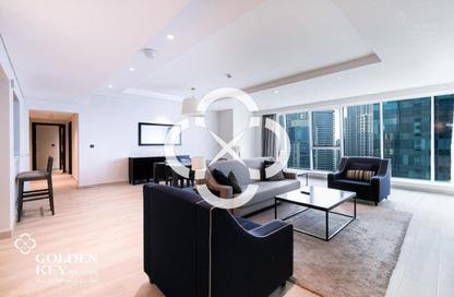 Hotel Apartments - 3 Bedrooms - 4 Bathrooms for rent in West Bay Tower - West Bay - West Bay - Doha