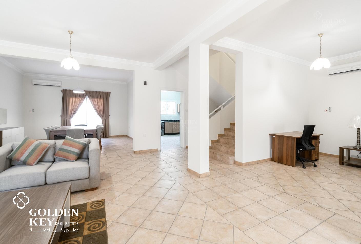 Semi-Furnished | Stunning 3BR+Maid Villa Compound