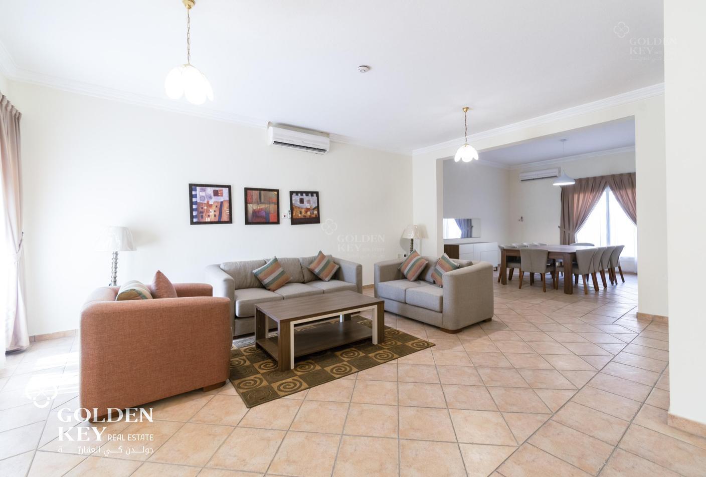 Semi-Furnished | Stunning 3BR+Maid Villa Compound