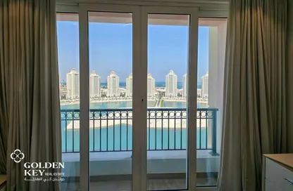 شقة - 2 غرف نوم - 3 حمامات للايجار في فيفا غرب - فيفا بحرية - جزيرة اللؤلؤة - الدوحة