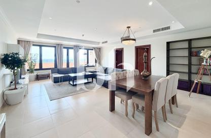 Apartment - 3 Bedrooms - 4 Bathrooms for rent in East Porto Drive - Porto Arabia - The Pearl Island - Doha