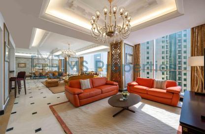 Duplex - 3 Bedrooms - 5 Bathrooms for rent in Diplomatic Street - West Bay - Doha
