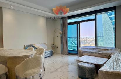 Apartment - 2 - 3 for rent in Lusail Marina Heights - Marina District - Lusail