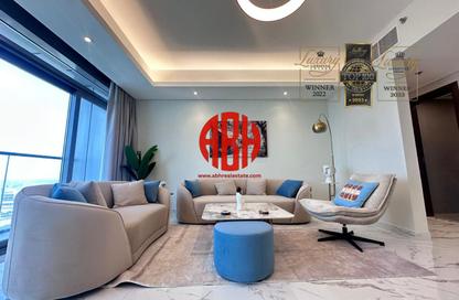 Apartment - 2 Bedrooms - 2 Bathrooms for rent in Lusail Marina Heights - Marina District - Lusail