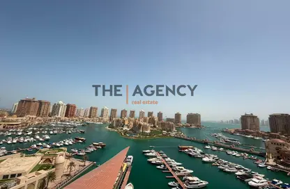 Apartment - 3 Bedrooms - 5 Bathrooms for rent in Tower 10 - Porto Arabia - The Pearl Island - Doha