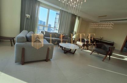 Apartment - 2 - 2 for rent in Lusail Marina Heights - Marina District - Lusail