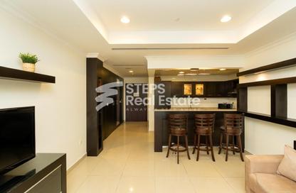 Apartment - Studio - 1 Bathroom for rent in West Porto Drive - Porto Arabia - The Pearl Island - Doha