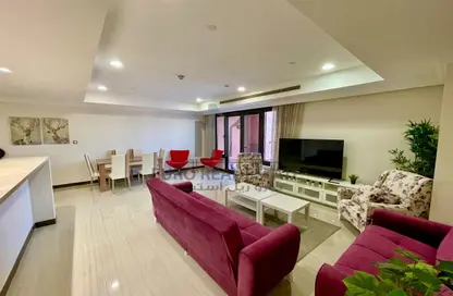 Apartment - 2 Bedrooms - 2 Bathrooms for rent in East Porto Drive - Porto Arabia - The Pearl Island - Doha