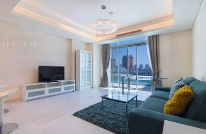 Apartment - 1 Bedroom - 2 Bathrooms for rent in Crystal Residence - Gewan Island - The Pearl Island - Doha