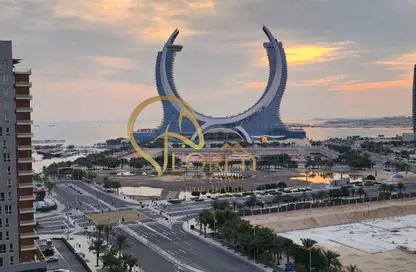 Apartment - 2 Bedrooms - 3 Bathrooms for rent in Lusail Marina Heights - Marina District - Lusail