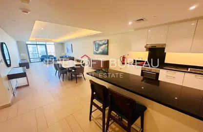 شقة - 2 غرف نوم - 4 حمامات للايجار في ابراج باي - منطقة الأبراج - جزيرة اللؤلؤة - الدوحة