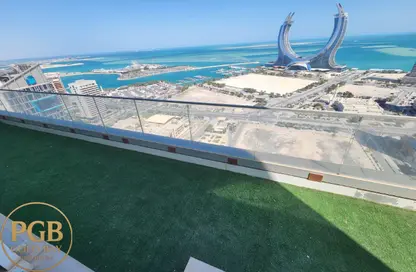 Office Space - Studio - 6 Bathrooms for rent in Marina Tower 02 - Marina District - Lusail