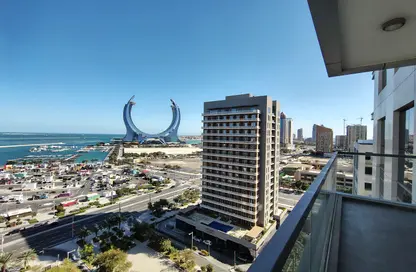 Apartment - 2 Bedrooms - 3 Bathrooms for rent in Lusail Marina Heights - Marina District - Lusail
