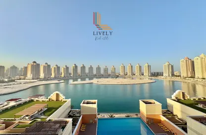 Apartment - 1 Bedroom - 2 Bathrooms for rent in Al Mutahidah Tower - Viva Bahriyah - The Pearl Island - Doha