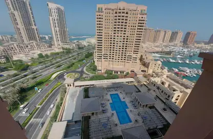شقة - غرفة نوم - 2 حمامات للايجار في بوابة المارينا - بورتو أرابيا - جزيرة اللؤلؤة - الدوحة
