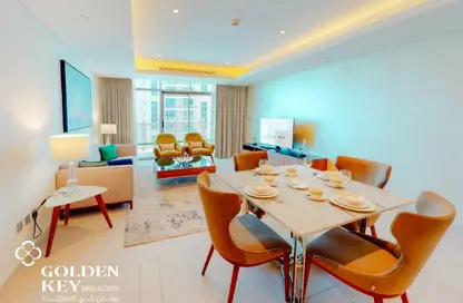 شقة - غرفة نوم - 2 حمامات للايجار في ابراج باي - منطقة الأبراج - جزيرة اللؤلؤة - الدوحة